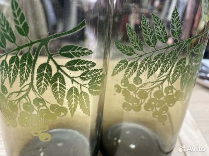 Стаканы цветное стекло СССР