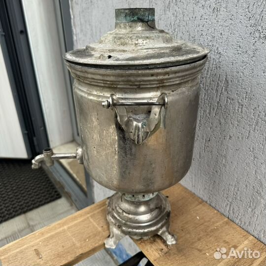 Самовар угольный 7 Л завод штамп старинный