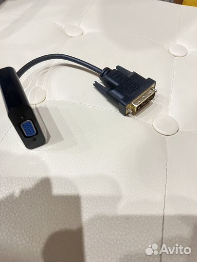 Переходник Cablexpert DVI-D-VGA, кабель 20мм