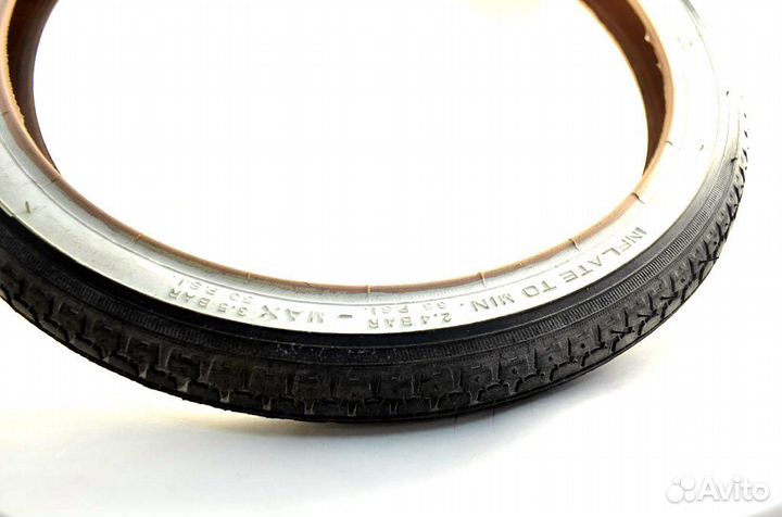 Покрышка 14 1 3/8 х 5/8 с белой полосой