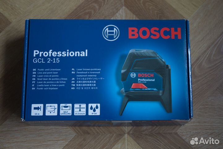 Уровень лазерный, комбинированный, Bosch, GCL 2-15