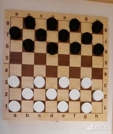 Шахматы + шашки со складной доской 29 см