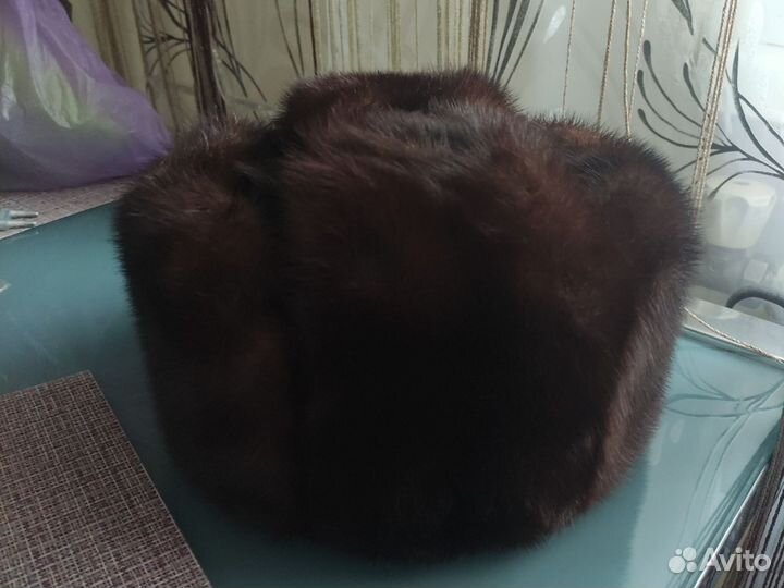 Норковая шапка мужская