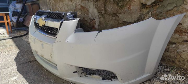 Бампер с решёткой aveo t250