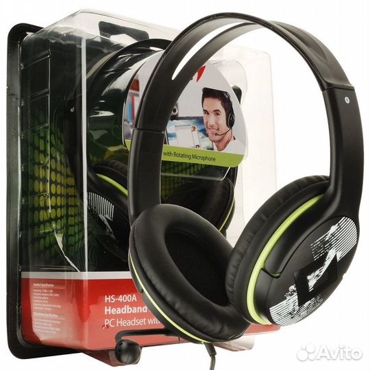 Наушники с микрофоном Genius HS-400A
