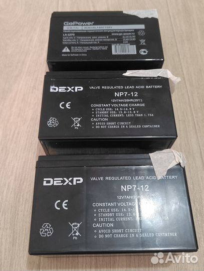 Аккумулятор 12v 7ah