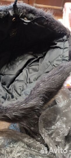 Берет женский норковый темно серый