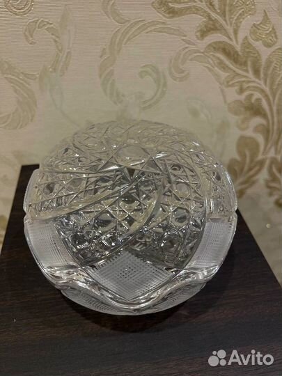 Ваза конфетница хрусталь СССР