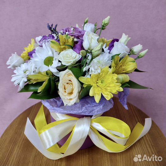 Цветы в коробке 180