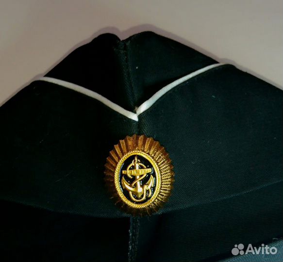 Пилотка морская и галстук чёрные детские