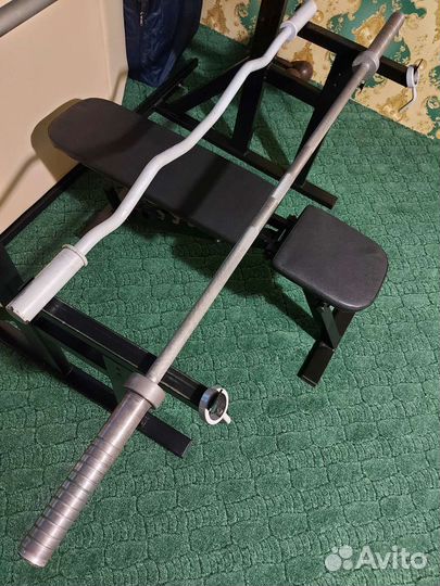 Штанга гриф блины скамья стойки