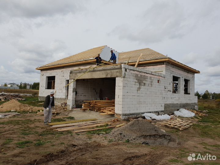 Монтаж кровли, Плотники, Строим крыши-Честные цены