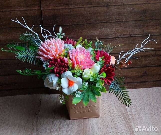 Букеты цветов из мыла