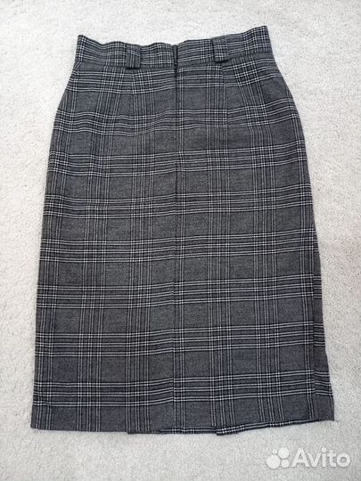 Юбка в клетку длинная