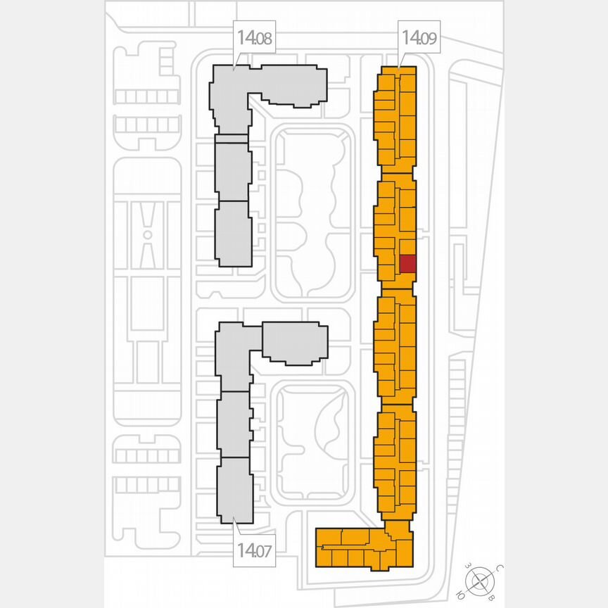 1-к. квартира, 40,2 м², 1/8 эт.