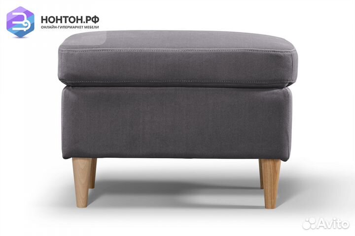 Банкетка Беркана темно-серая