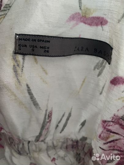 Платье zara лен