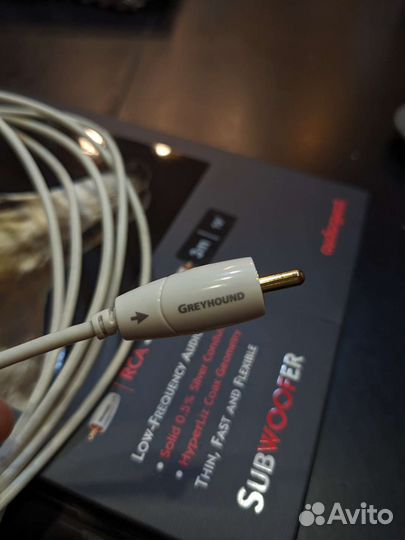 Кабель для сабвуфера audioquest Greyhound 3m