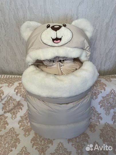 Зимний конверт на выписку