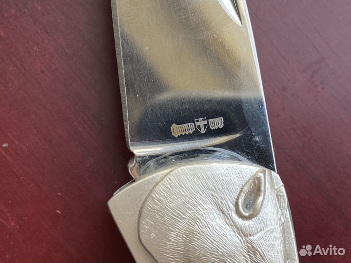 Складной нож часы сувенирный набор