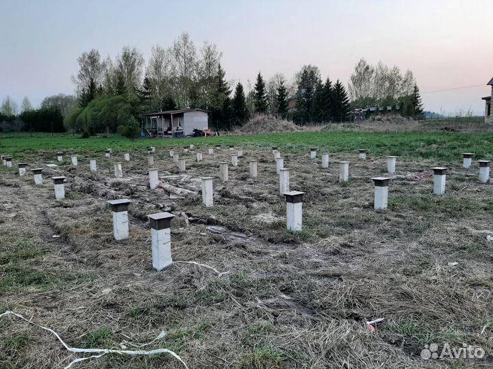 Фундамент на жб сваях