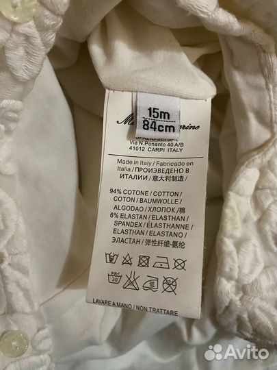 Платье-песочник для девочек miss blumarine