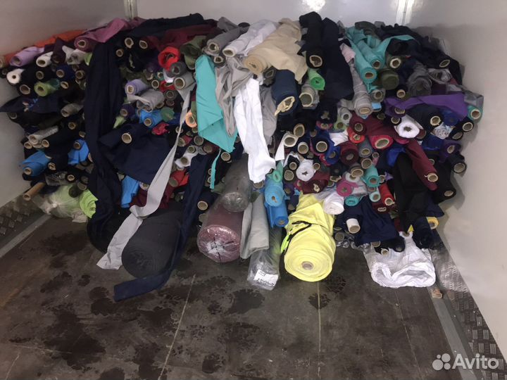 Ткань остатки в рулонах