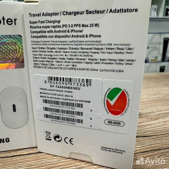 Сетевой адаптер Samsung 25W Original