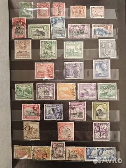Марки Британские колонии + альбом Филателия СССР