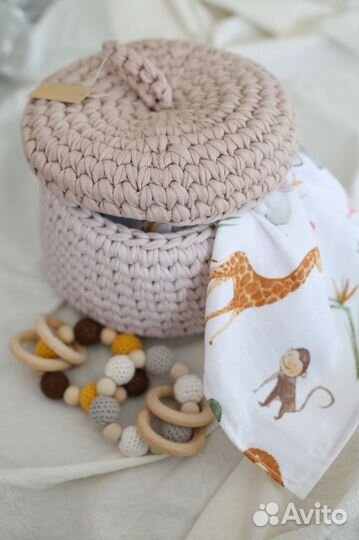 Корзина вязаная