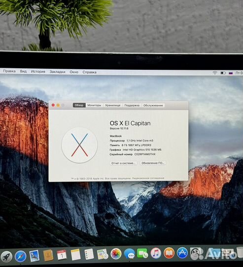 Macbook 12 retina 2015 m3/8/256gb