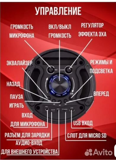 Блютуз колонка