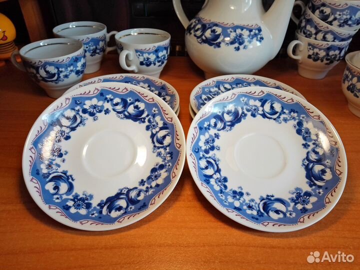 Сервиз кофейный jlmenau гдр на 6 персон