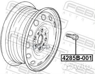 Болт колесный LADA 2108 1984-2003 febest 4285B-001