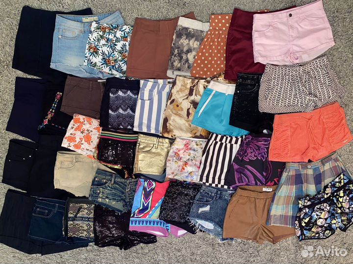 Шорты спортивные/джинсовые/экокожа/пайэтки XS/S/M