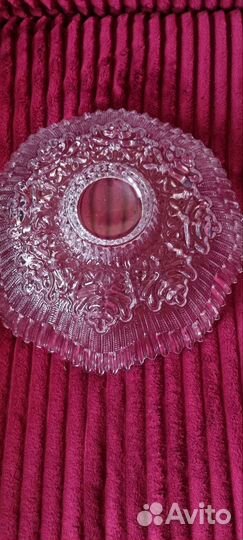 Ваза для фруктов хрустальная