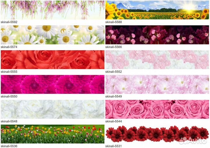 Кухонный фартук, Цветочки, Стеновая декор, flower