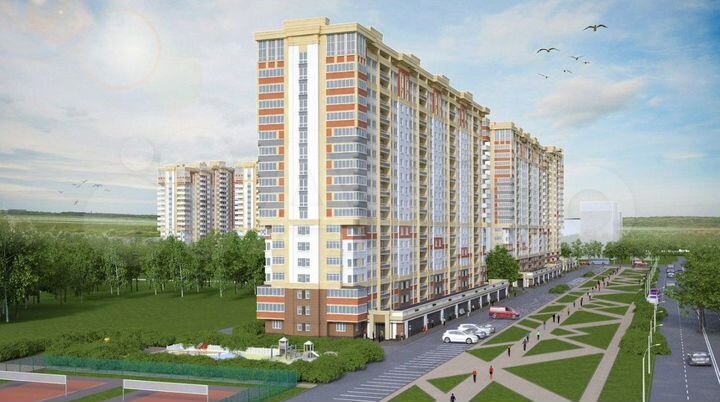 2-к. квартира, 71,8 м², 2/17 эт.