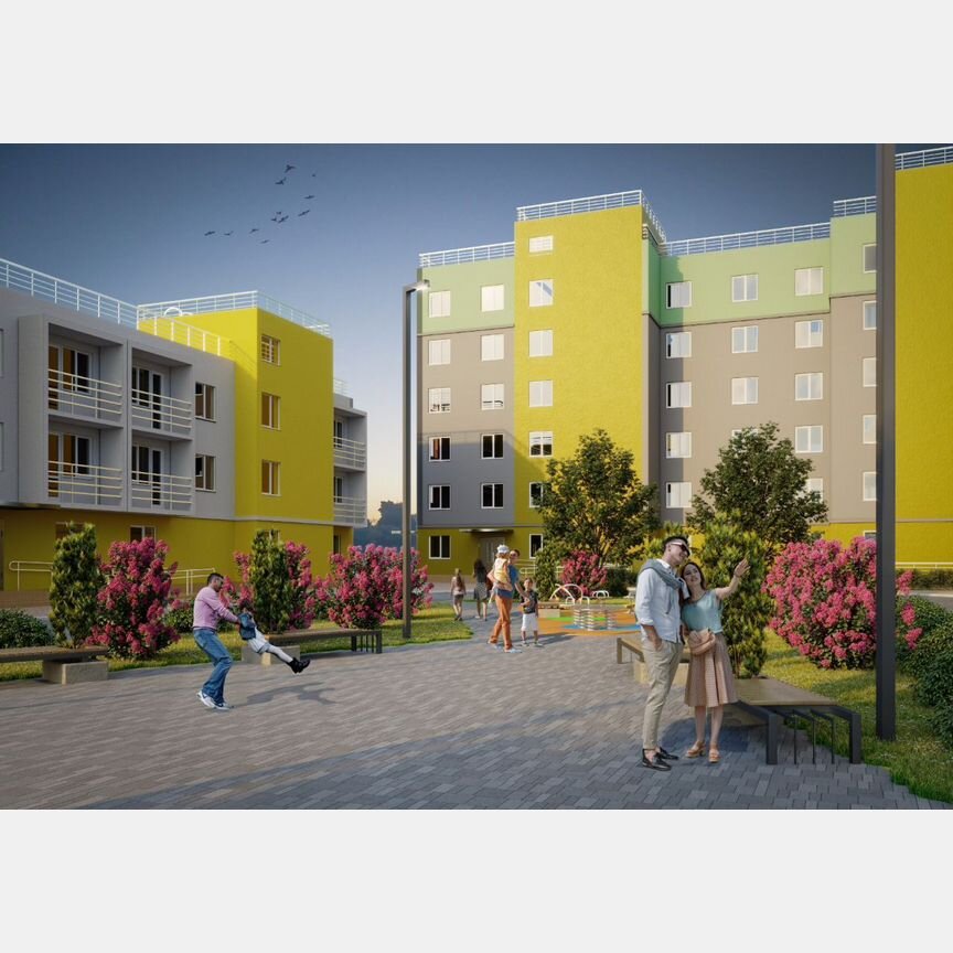 1-к. квартира, 46 м², 1/6 эт.