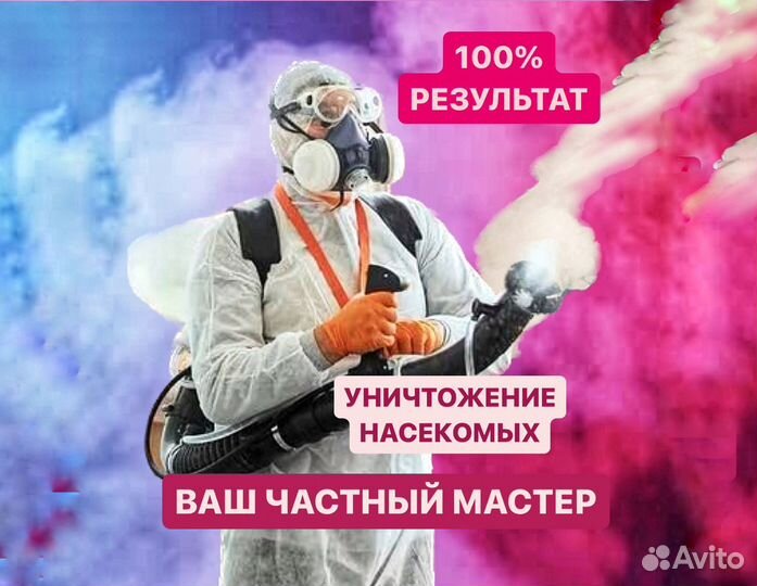 Уничтожение клопов, тараканов, блох, муравьев, ос