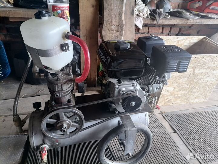 Компрессор самодельный с приводом от двс