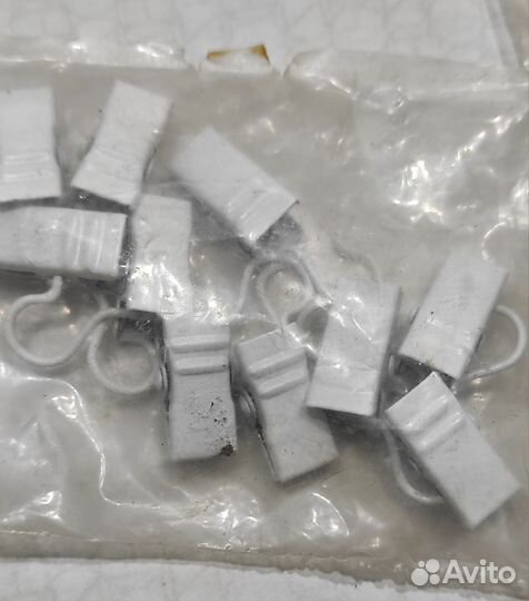 Зажимы для штор белые (19шт) IKEA syrlig