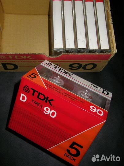 Аудио кассеты TDK D90 новые оригинал, japan