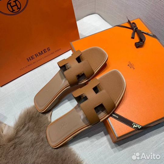 Сандалии женские Hermes Oran премиум 2 цвета