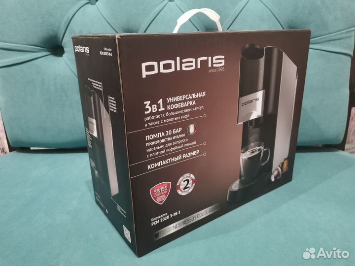 Кофеварка капсульная polaris PCM 2020 3-in-1 Новая