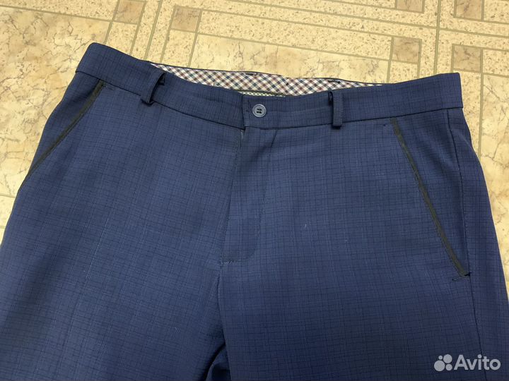 Брюки классические синие