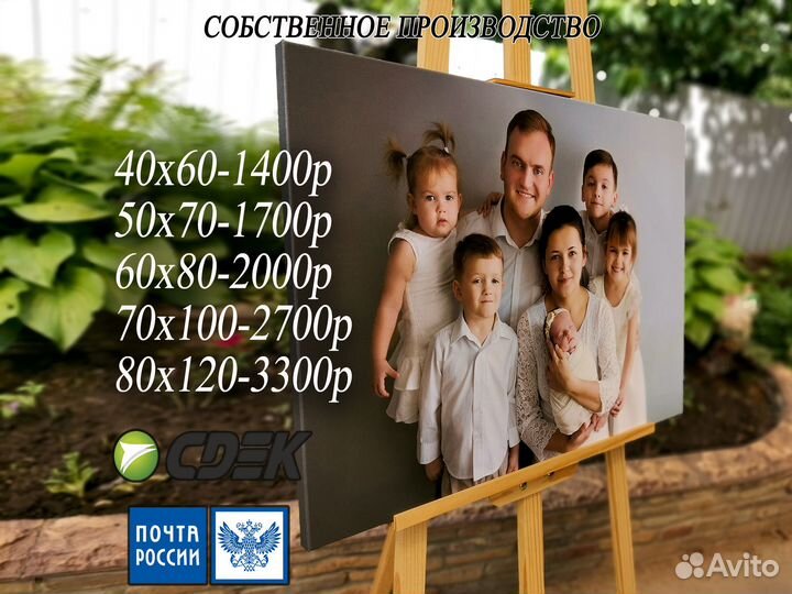 Печать на холсте, картины в интерьер