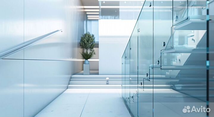 Лестница с реечным ограждением