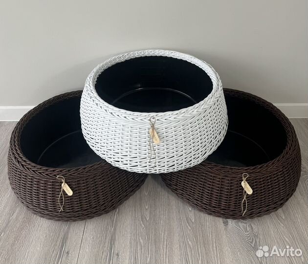 Кашпо из ротанга