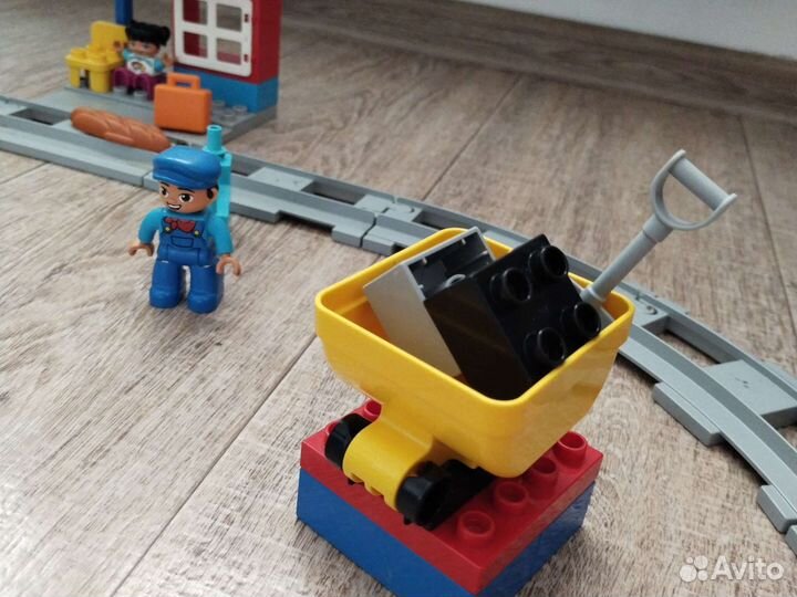 Lego duplo поезд на паровой тяге,железная дорога